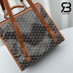 Ba Lô Goyard Saint Léger Backpack Goyardine Màu Đen Tan Canvas 37CM Best Quality