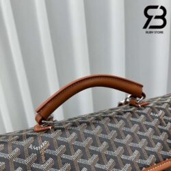 Ba Lô Goyard Saint Léger Backpack Goyardine Màu Đen Tan Canvas 37CM Best Quality