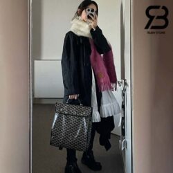 Ba Lô Goyard Saint Léger Backpack Goyardine Màu Đen Canvas 37CM Best Quality