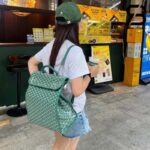 Ba Lô Goyard Saint Léger Backpack Goyardine Màu Xanh Lá Canvas 37CM Best Quality