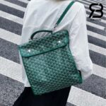 Ba Lô Goyard Saint Léger Backpack Goyardine Màu Xanh Lá Canvas 37CM Best Quality