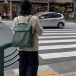 Ba Lô Goyard Saint Léger Backpack Goyardine Màu Xanh Lá Canvas 37CM Best Quality