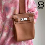 Balo Hermes Hac A Dos PM Backpack Nâu Gold PHW Best Quality