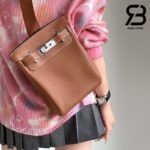 Balo Hermes Hac A Dos PM Backpack Nâu Gold PHW Best Quality