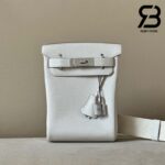 Balo Hermes Hac A Dos PM Backpack Gris Pale PHW Best Quality