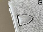 Balo Hermes Hac A Dos PM Backpack Gris Pale PHW Best Quality