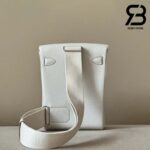 Balo Hermes Hac A Dos PM Backpack Gris Pale PHW Best Quality