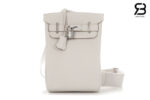 Balo Hermes Hac A Dos PM Backpack Gris Pale PHW Best Quality