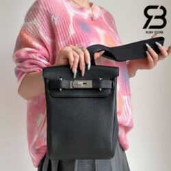 Balo Hermes Hac A Dos PM Backpack Đen Noir PHW Best Quality