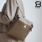 Balo Hermes Kelly Ado Backpack Xám Etoupe Clemence Best Quality