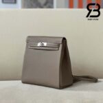 Balo Hermes Kelly Ado Backpack Xám Etoupe Clemence Best Quality