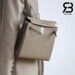 Balo Hermes Kelly Ado Backpack Xám Etoupe Clemence Best Quality