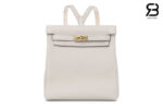 Balo Hermes Kelly Ado Backpack Kem Craie Clemence Best Quality