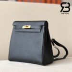 Balo Hermes Kelly Ado Backpack Đen Noir Clemence Best Quality