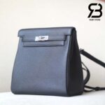 Balo Hermes Kelly Ado Backpack Đen Noir Clemence Best Quality