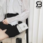 Túi Chanel 22SS Mini Clutch With Chain Màu Trắng Da Caviar Best Quality
