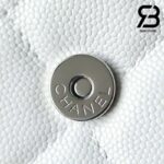 Túi Chanel 22SS Mini Clutch With Chain Màu Trắng Da Caviar Best Quality