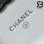 Túi Chanel 22SS Mini Clutch With Chain Màu Trắng Da Caviar Best Quality