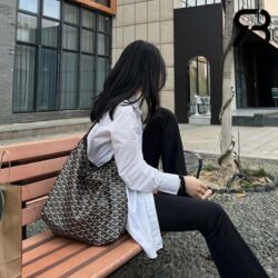 Túi Goyard Bohème Hobo Bag Màu Đen 43CM Best Quality