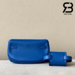 Túi Hermes Kelly Moove Bleu De France Da Swift PHW 20CM Best Quality