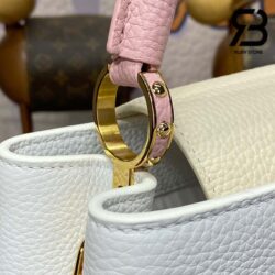 Túi LV Capucines BB Snow White Quartz Jasmine Monogram Chain 27CM Best Quality