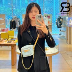 Túi LV Mini Bumbag Monogram Màu Xanh Denim 17CM Best Quality