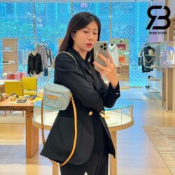 Túi LV Mini Bumbag Monogram Màu Xanh Denim 17CM Best Quality
