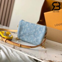 Túi LV Mini Bumbag Monogram Màu Xanh Denim 17CM Best Quality