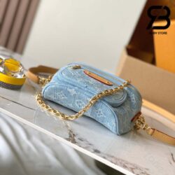 Túi LV Mini Bumbag Monogram Màu Xanh Denim 17CM Best Quality