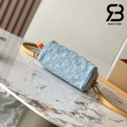 Túi LV Nano Speedy Monogram Màu Xanh Sky Denim 16CM Best Quality