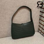 Túi YSL Le 5 A 7 Hobo Bag In Crocodile Embossed Vert Fonce Dark Green Best Quality