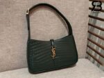 Túi YSL Le 5 A 7 Hobo Bag In Crocodile Embossed Vert Fonce Dark Green Best Quality