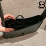 Túi YSL Le 5 A 7 Hobo Bag In Crocodile Embossed Vert Fonce Dark Green Best Quality