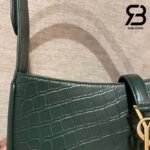 Túi YSL Le 5 A 7 Hobo Bag In Crocodile Embossed Vert Fonce Dark Green Best Quality