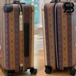 Vali LV x Nigo Horizon 55 Monogram Stripes Dunk Màu Nâu Best Quality