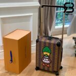 Vali LV x Nigo Horizon 55 Monogram Stripes Dunk Màu Nâu Best Quality