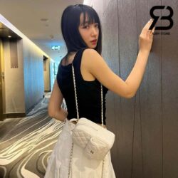 Ba Lô Chanel 24C Backpack Trắng Caiviar GHW 18CM Best Quality