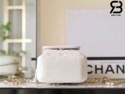 Ba Lô Chanel 24C Backpack Trắng Caiviar GHW 18CM Best Quality