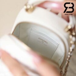 Ba Lô Chanel 24C Backpack Trắng Caiviar GHW 18CM Best Quality