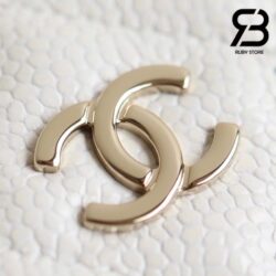 Ba Lô Chanel 24C Backpack Trắng Caiviar GHW 18CM Best Quality