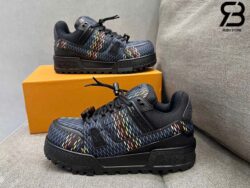 Giày Louis Vuitton Trainer Maxi Black Best Quality