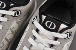 Giày Dior B27 Low-Top Grey White Black Xám Trắng Đen