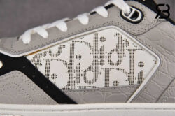 Giày Dior B27 Low-Top Grey White Black Xám Trắng Đen