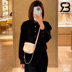 Túi LV Mini Bumbag Rose Jasmin Calfskin 17CM Best Quality