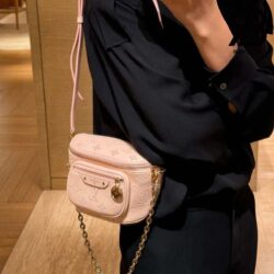 Túi LV Mini Bumbag Rose Jasmin Calfskin 17CM Best Quality