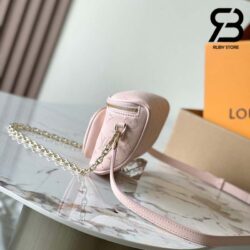 Túi LV Mini Bumbag Rose Jasmin Calfskin 17CM Best Quality