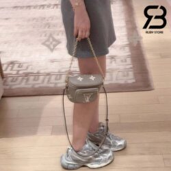 Túi LV Mini Bumbag Tourterelle Grey Crème Monogram Empreinte 17CM Best Quality