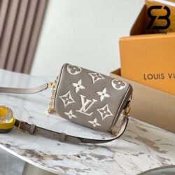 Túi LV Mini Bumbag Tourterelle Grey Crème Monogram Empreinte 17CM Best Quality