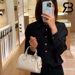 Túi LV Speedy 20 Bandoulière Monogram Màu Trắng Blanc Calfskin Best Quality