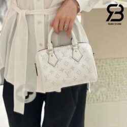 Túi LV Speedy 20 Bandoulière Monogram Màu Trắng Blanc Calfskin Best Quality